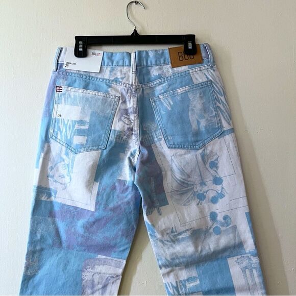BDG Cowgirl Jeans Renaissance Print Straight Relaxed Size 28 NWT - Picture 7 of 12